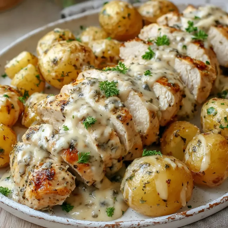 garlic parmesan chicken and potatoes 354576855
