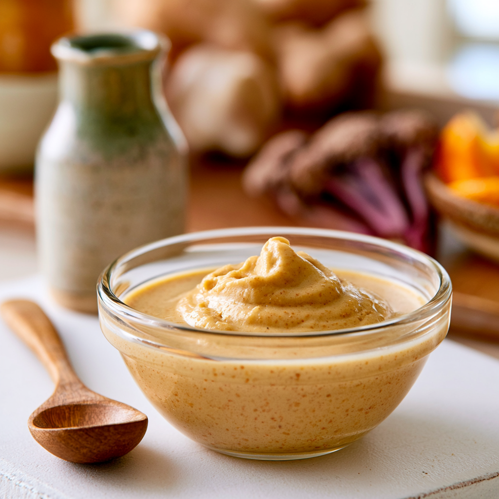 ginger salad dressing - final presentation