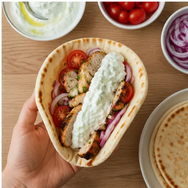 Step 4: Assemble the pitas