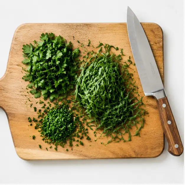 Step 1: Coarsely chop fresh parsley, tarragon, and chives