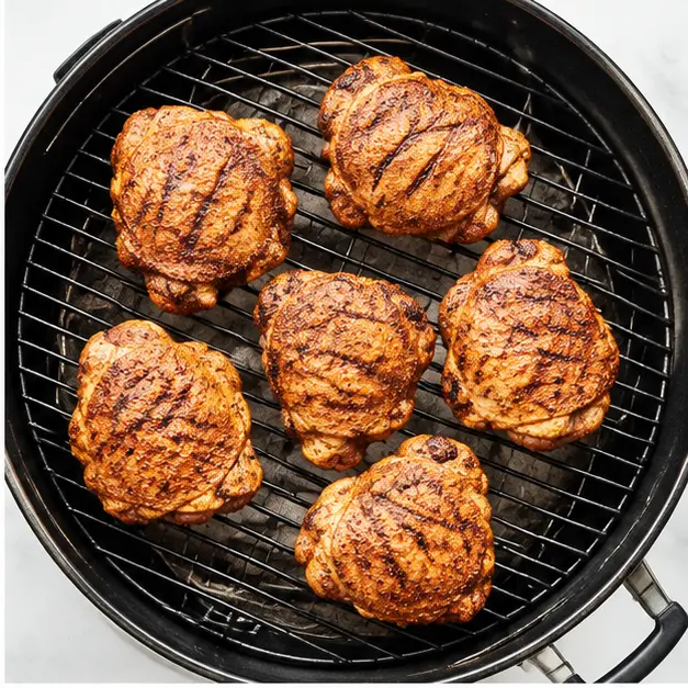 Step 2: Grilling chicken over indirect heat