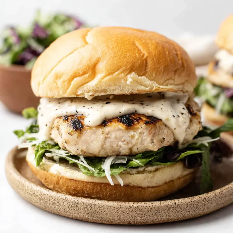 grilled chicken caesar burger 489337189