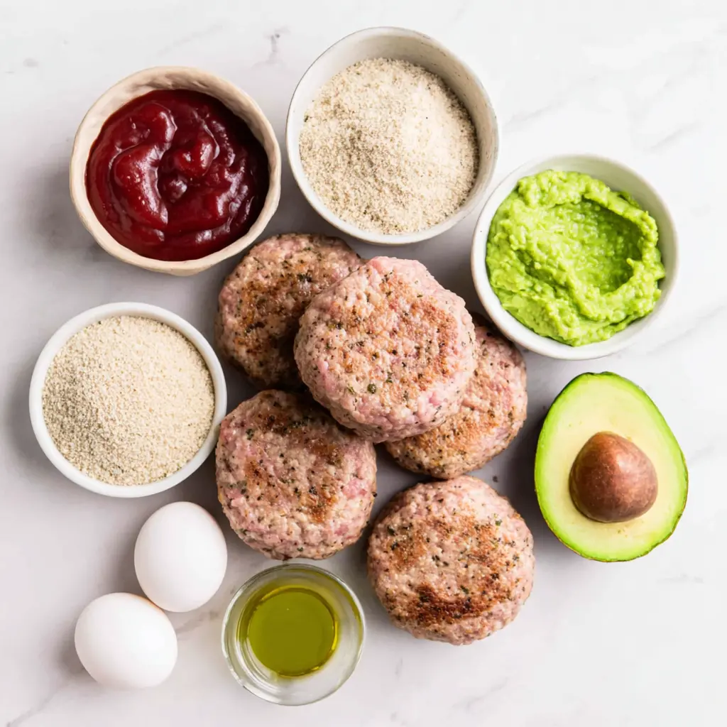 ground turkey burgers - main ingredients