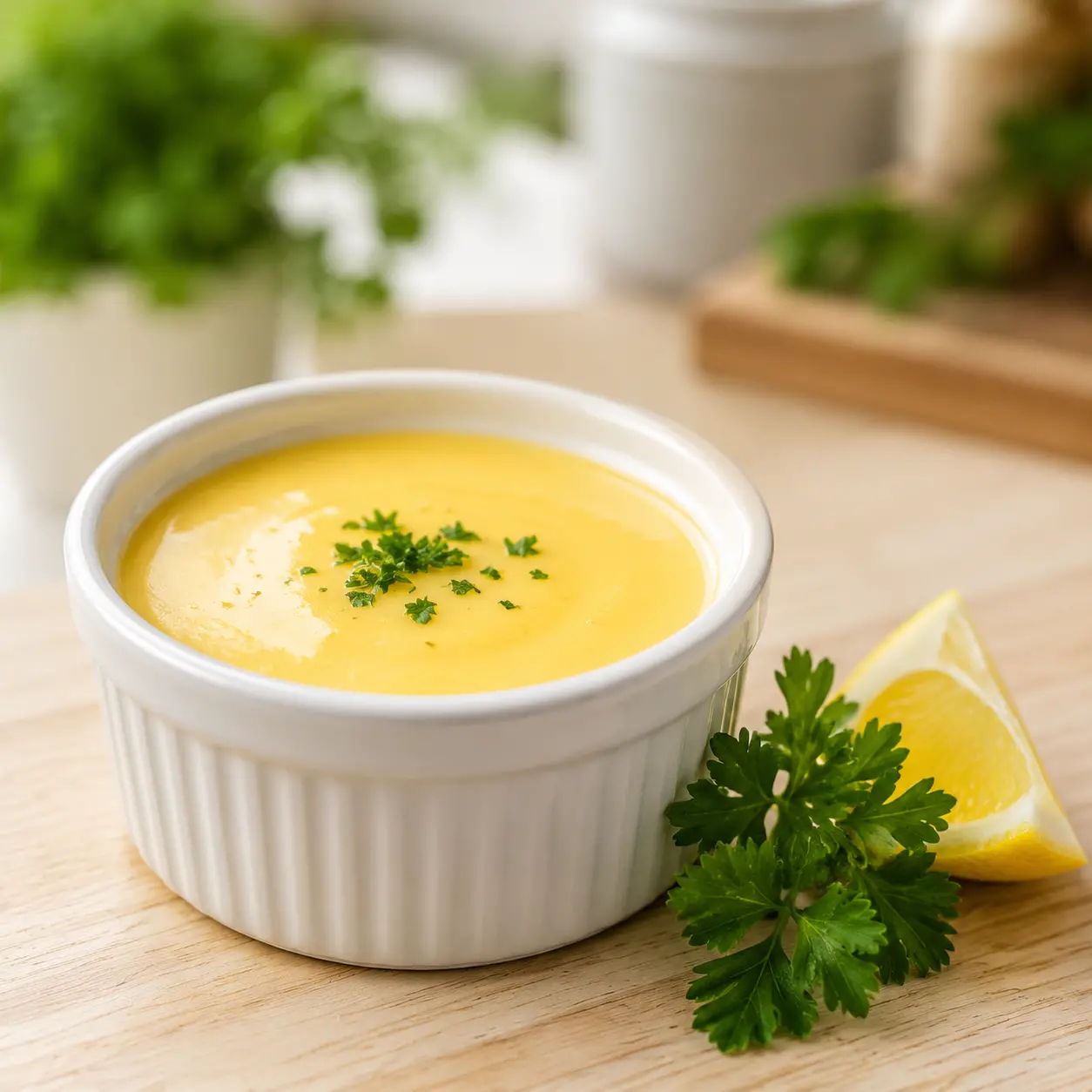 hollandaise sauce - final presentation