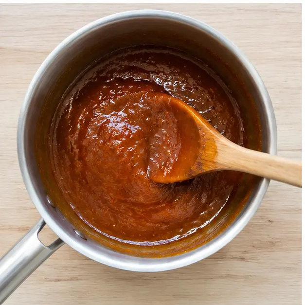 Step 3: Reduce heat and simmer for 7 minutes until thickened