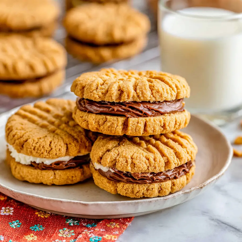 homemade nutter butter cookies - final presentation