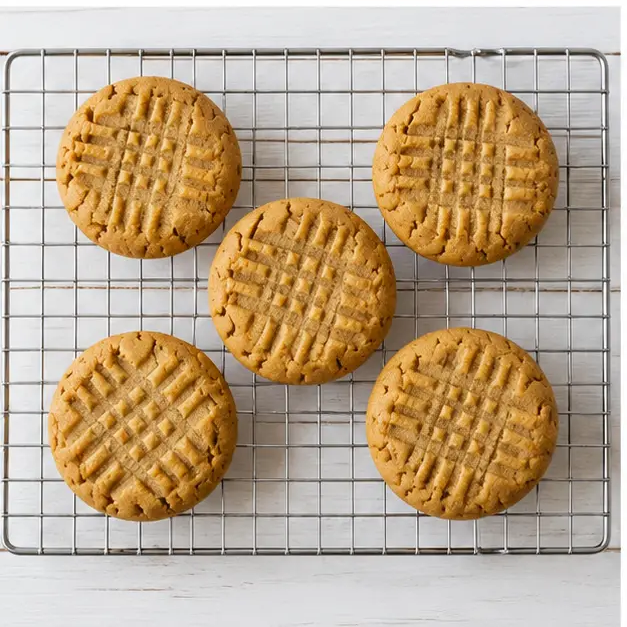 Step 3: Baked cookies with golden edges and perfect fork marks