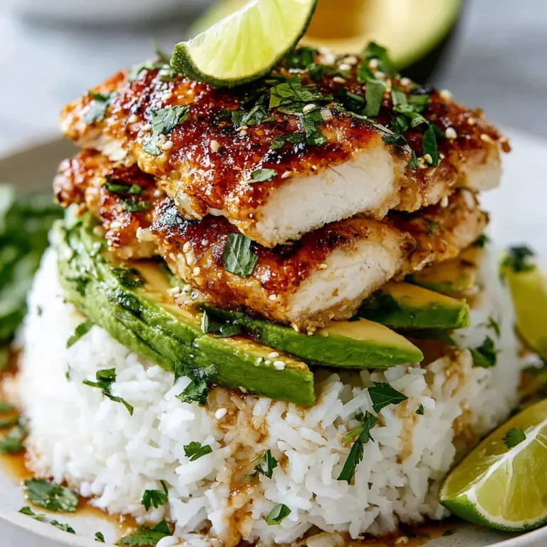 honey lime chicken avocado stack 752015262