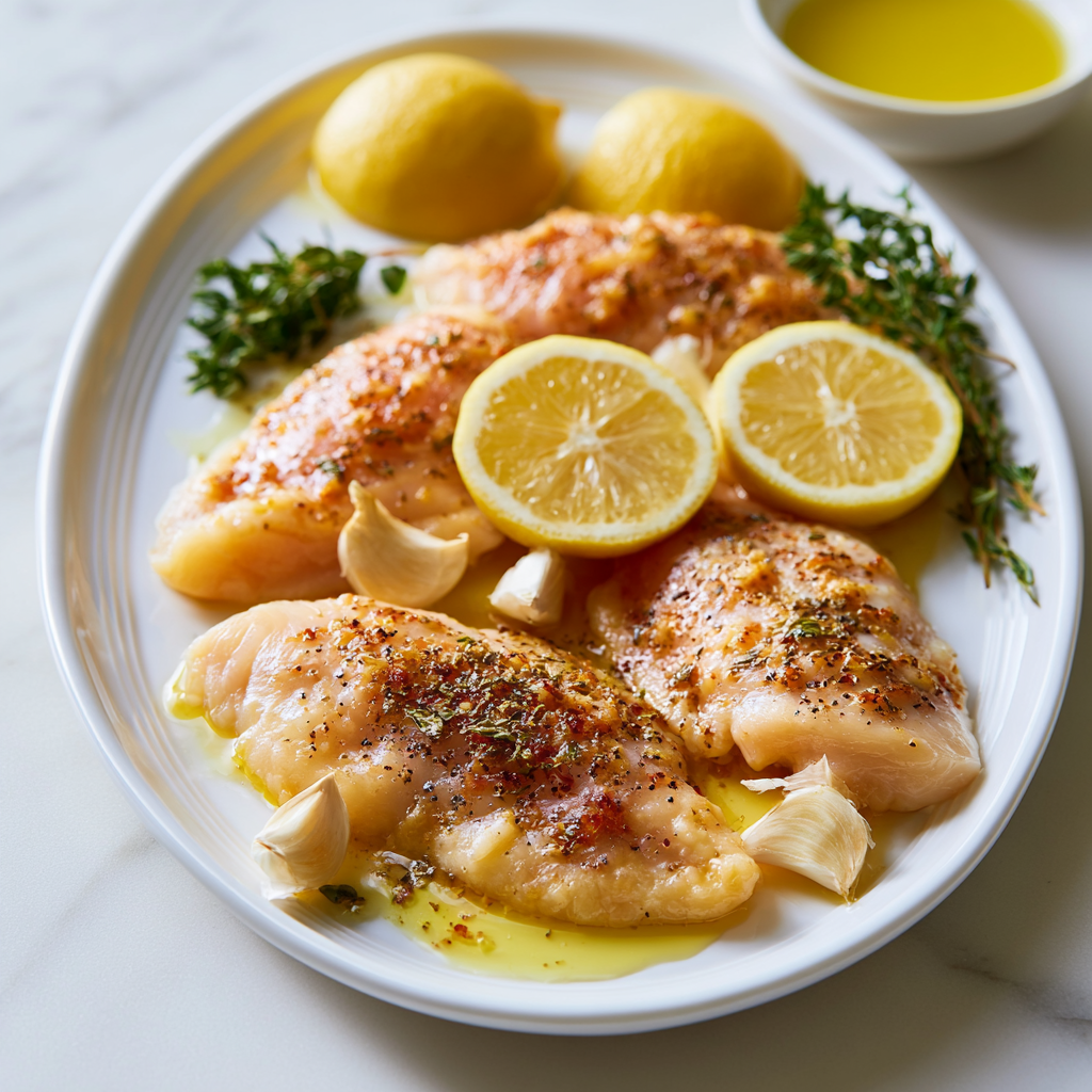 ina garten lemony chicken dinner - main ingredients
