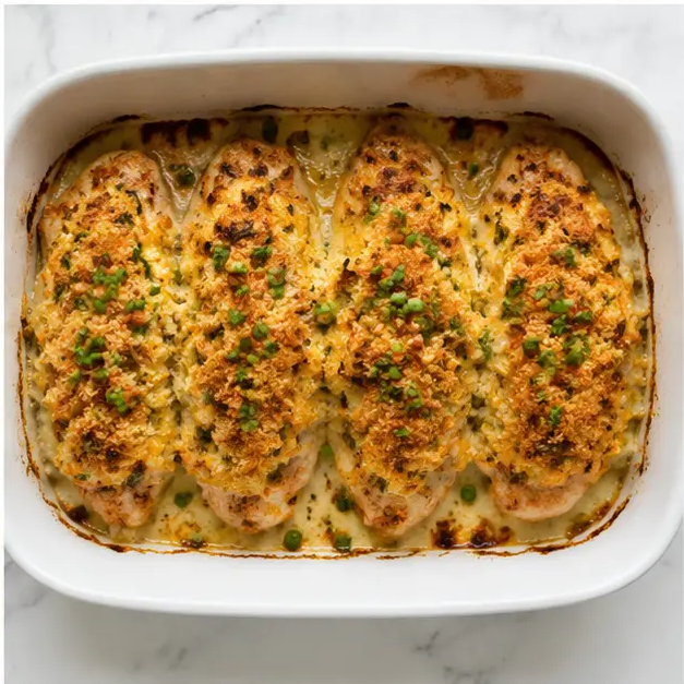 Step 4: Bake until golden and bubbly