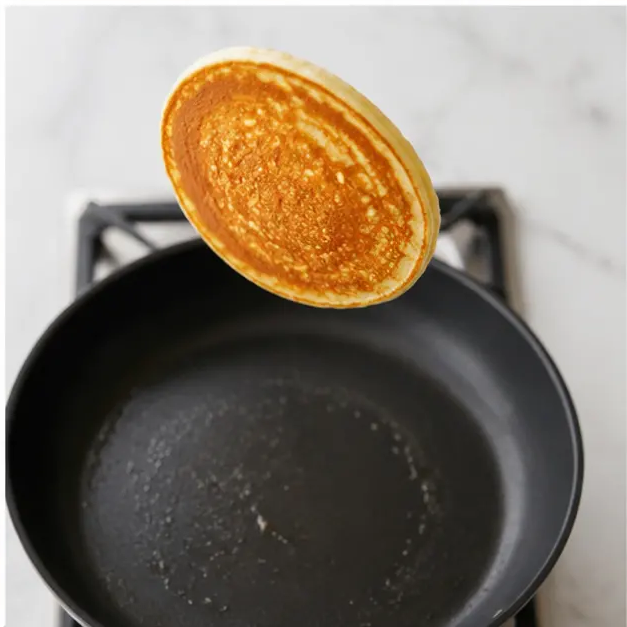 Step 4: Flip the pancake mid-air