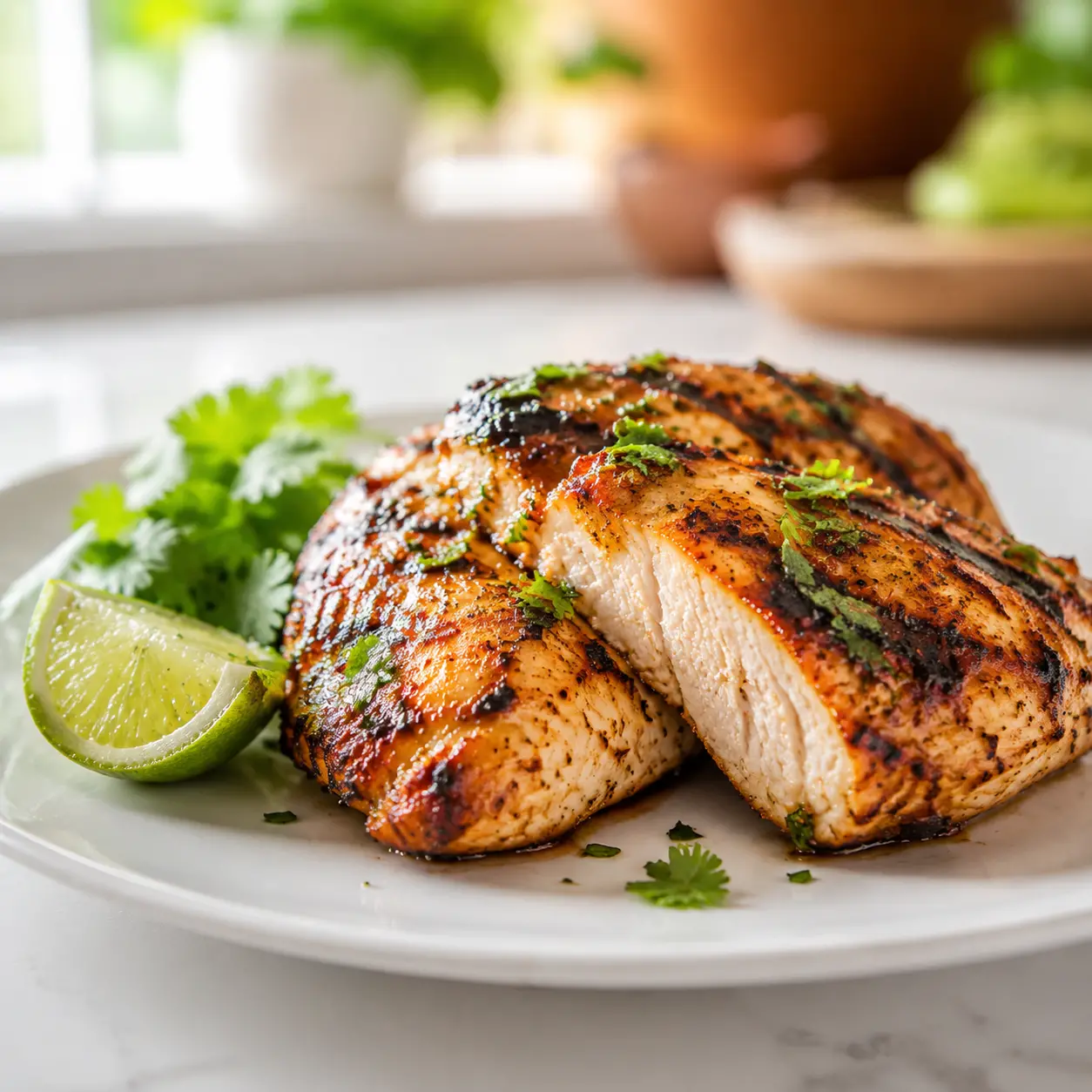 key west grilled chicken - final presentation