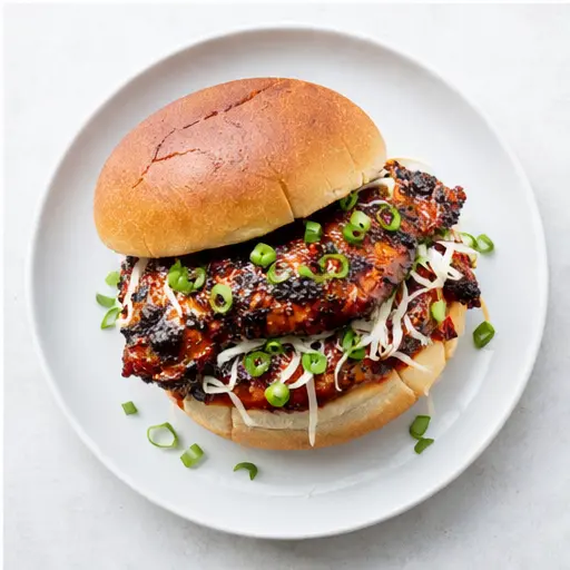 Step 4: Assemble sandwich with toasted buns and toppings