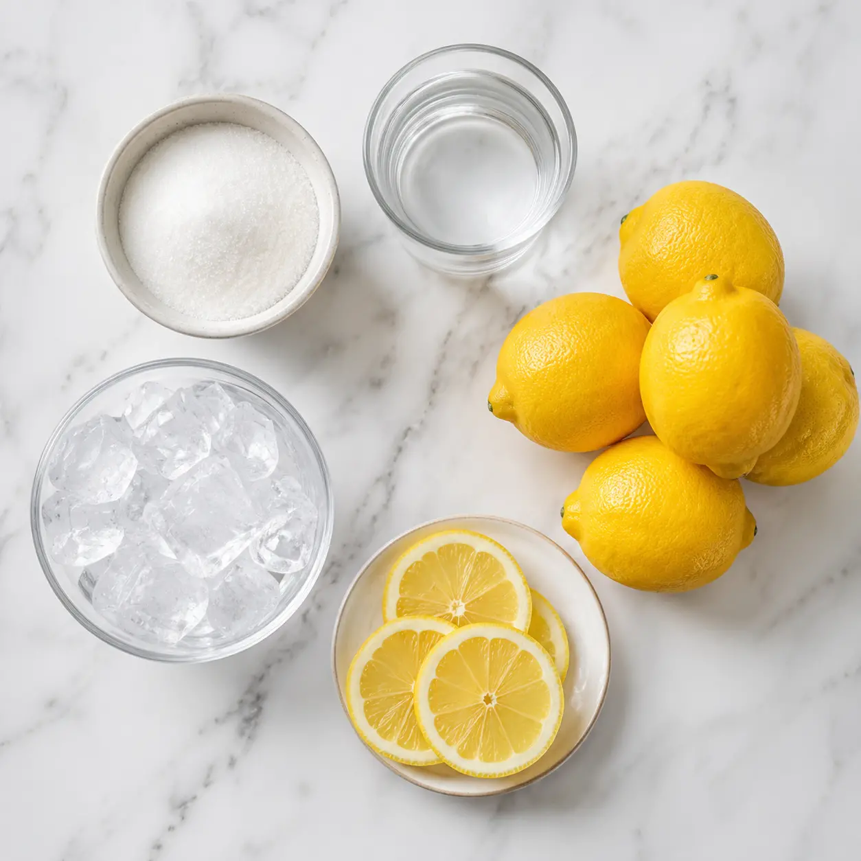 lemonade recipe - main ingredients