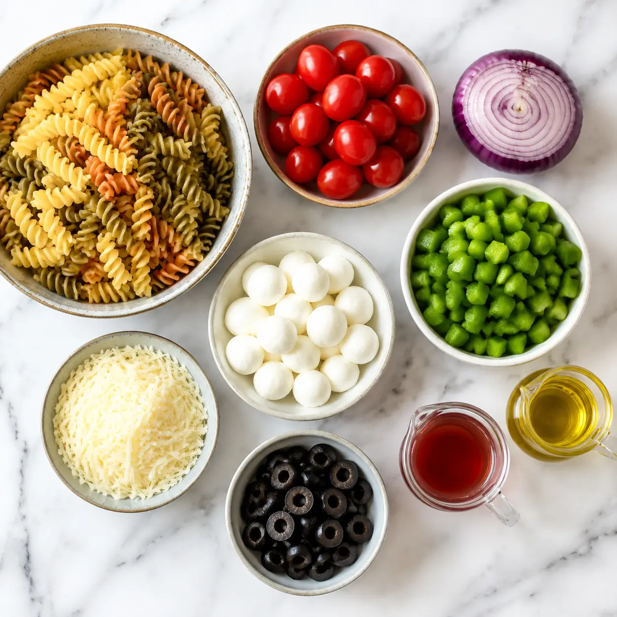 main dish pasta salads - main ingredients