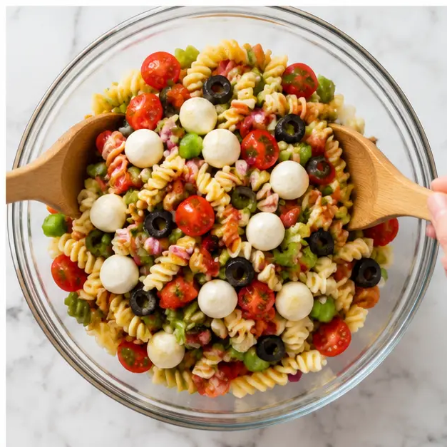 Step 4: Toss all ingredients together in a large bowl until evenly coated