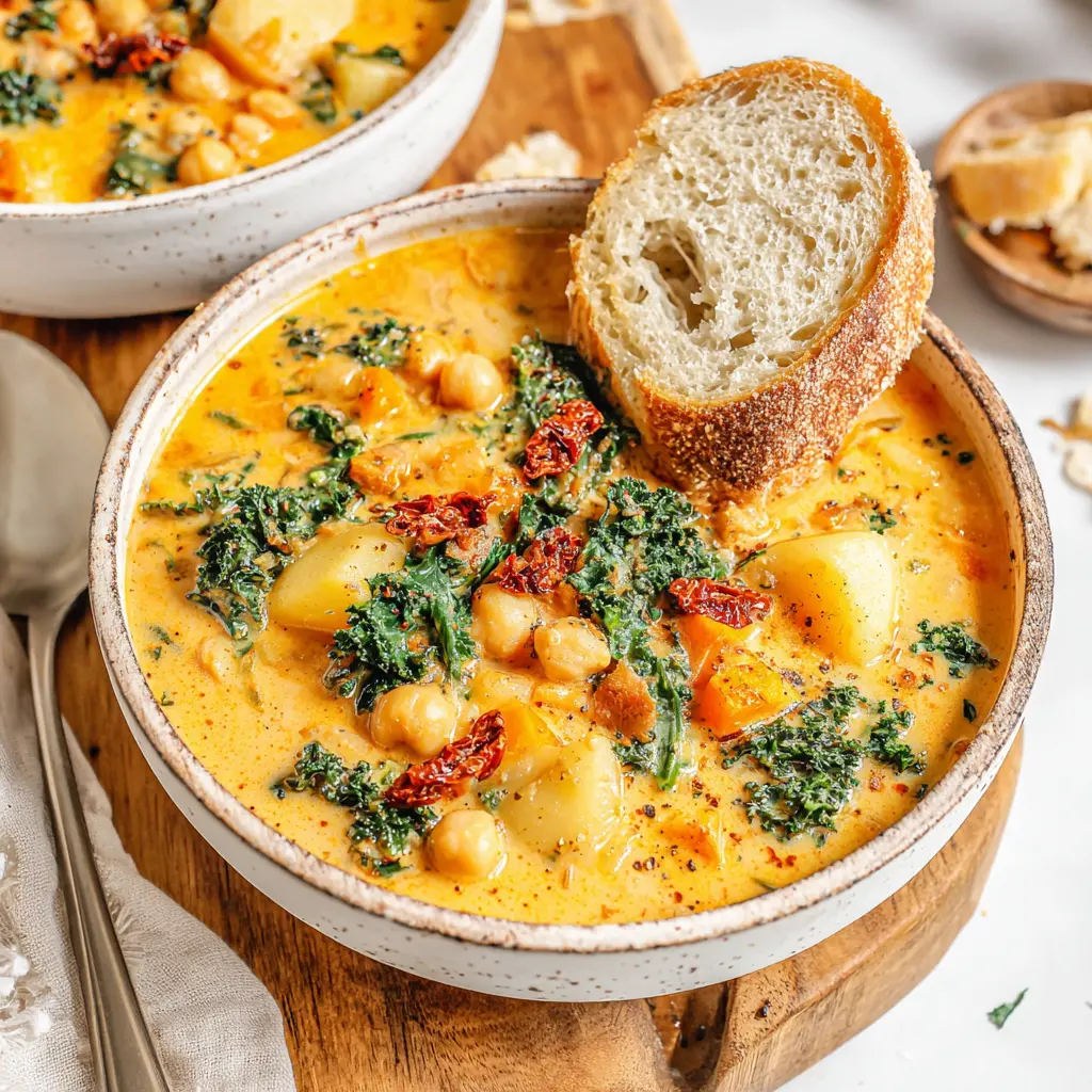 marry me tuscan vegetable soup - final presentation