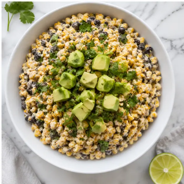 Step 4: Topping with avocado and cilantro before serving