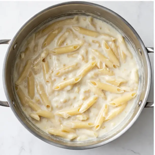 Step 3: Simmer until pasta is al dente