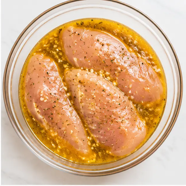 Step 2: Marinating chicken fillets