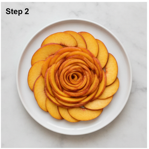 peach burrata summer salad - step 2