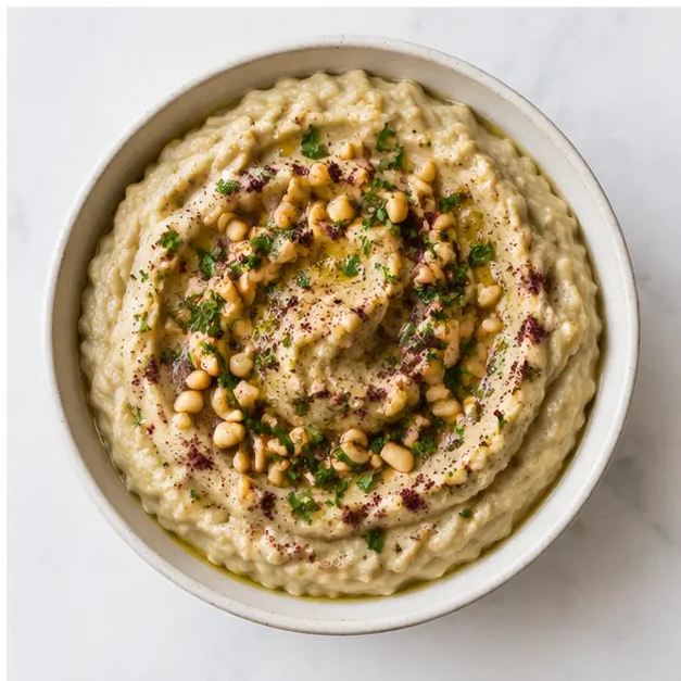 Step 4: Garnish and serve the creamy dip