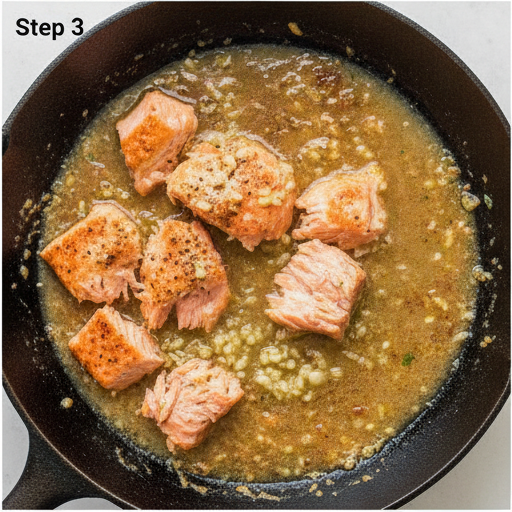 salmon pasta without cream - step 3