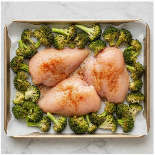 sheet pan bbq chicken - step 2