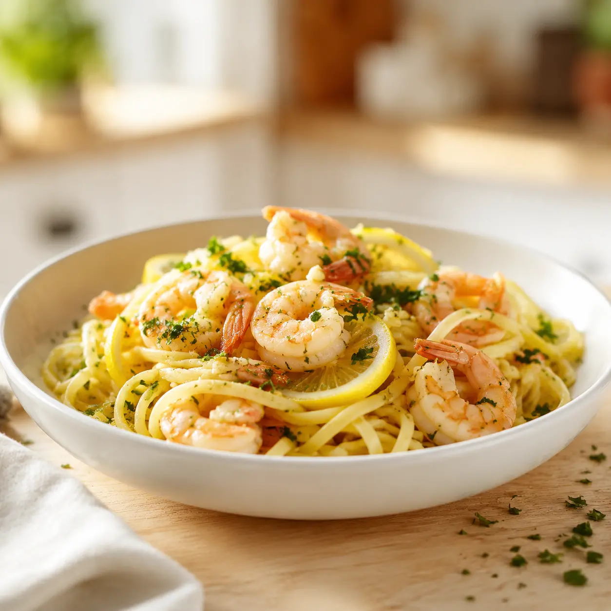 shrimp scampi - final presentation