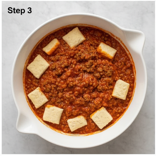 sloppy joe casserole - step 3