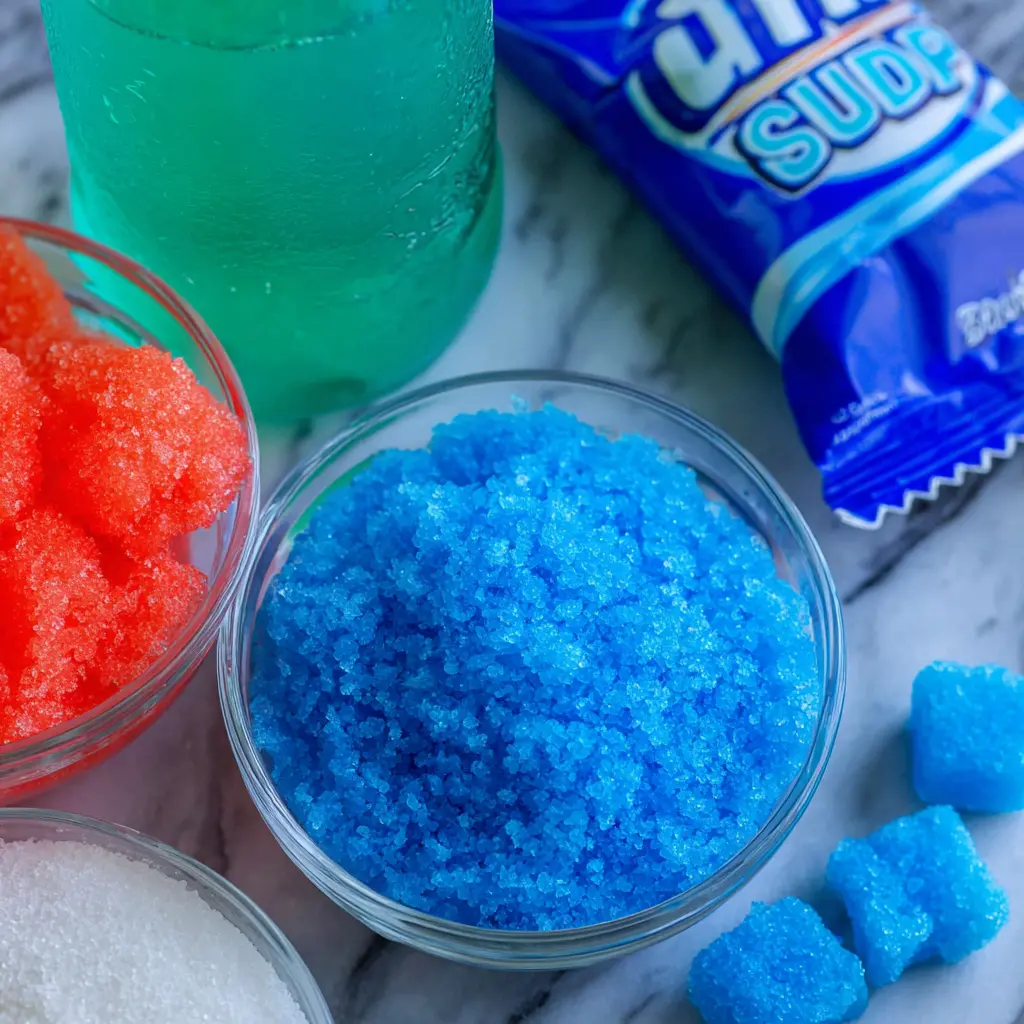 slushie recipe - main ingredients