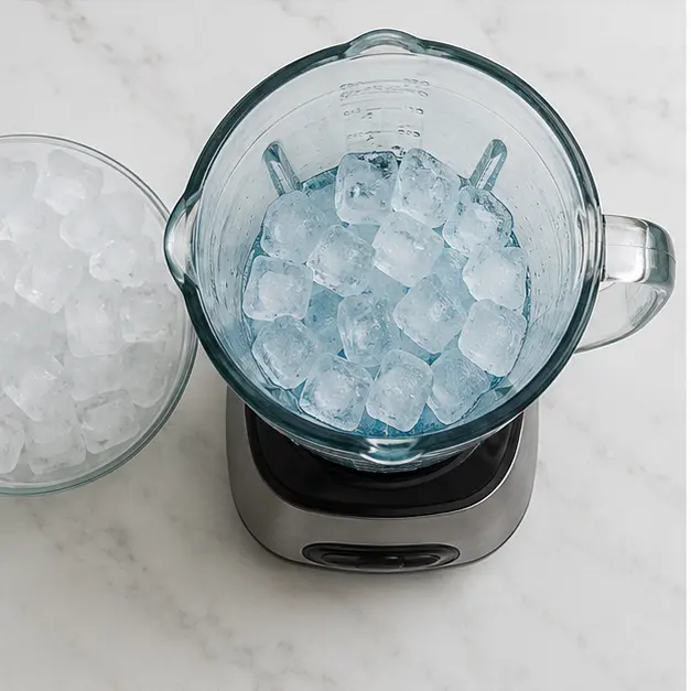 Step 3: Add ice cubes