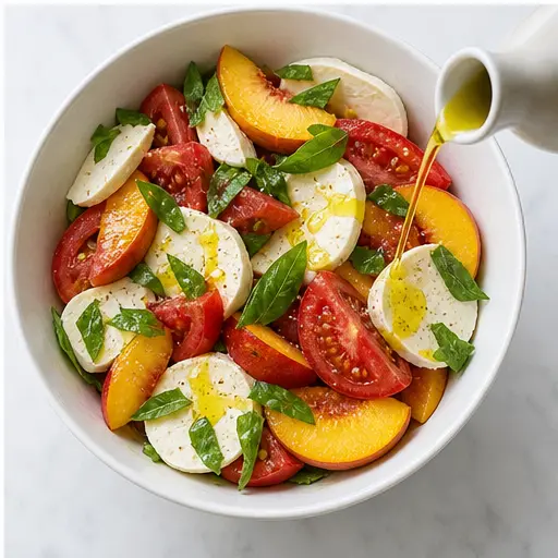 Step 4: Combining everything and drizzling with olive oil