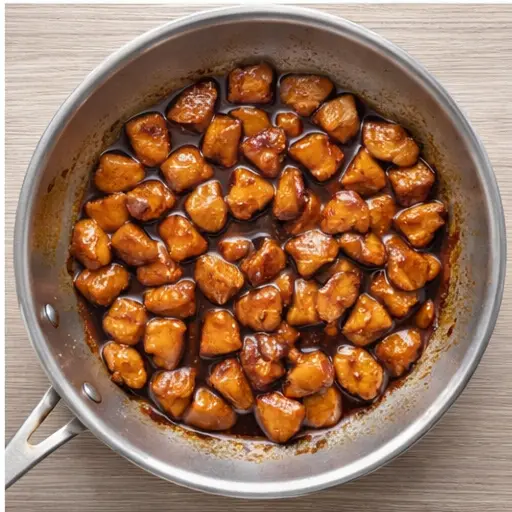 Step 4: Sauce thickening to a glossy glaze