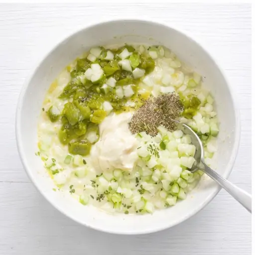 Step 3: Mix the dressing and add-ins