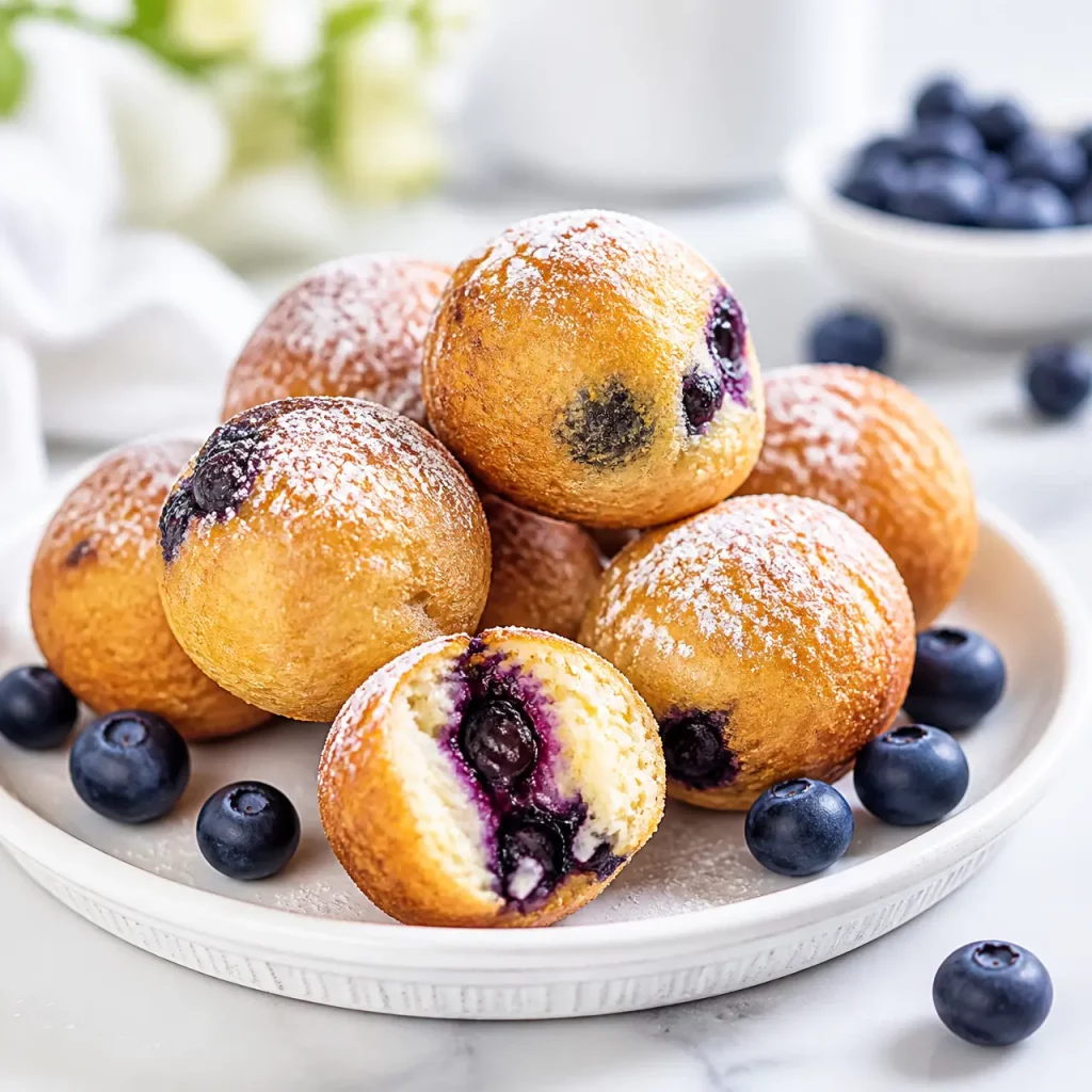 air fryer blueberry cottage cheese donut holes 29567157