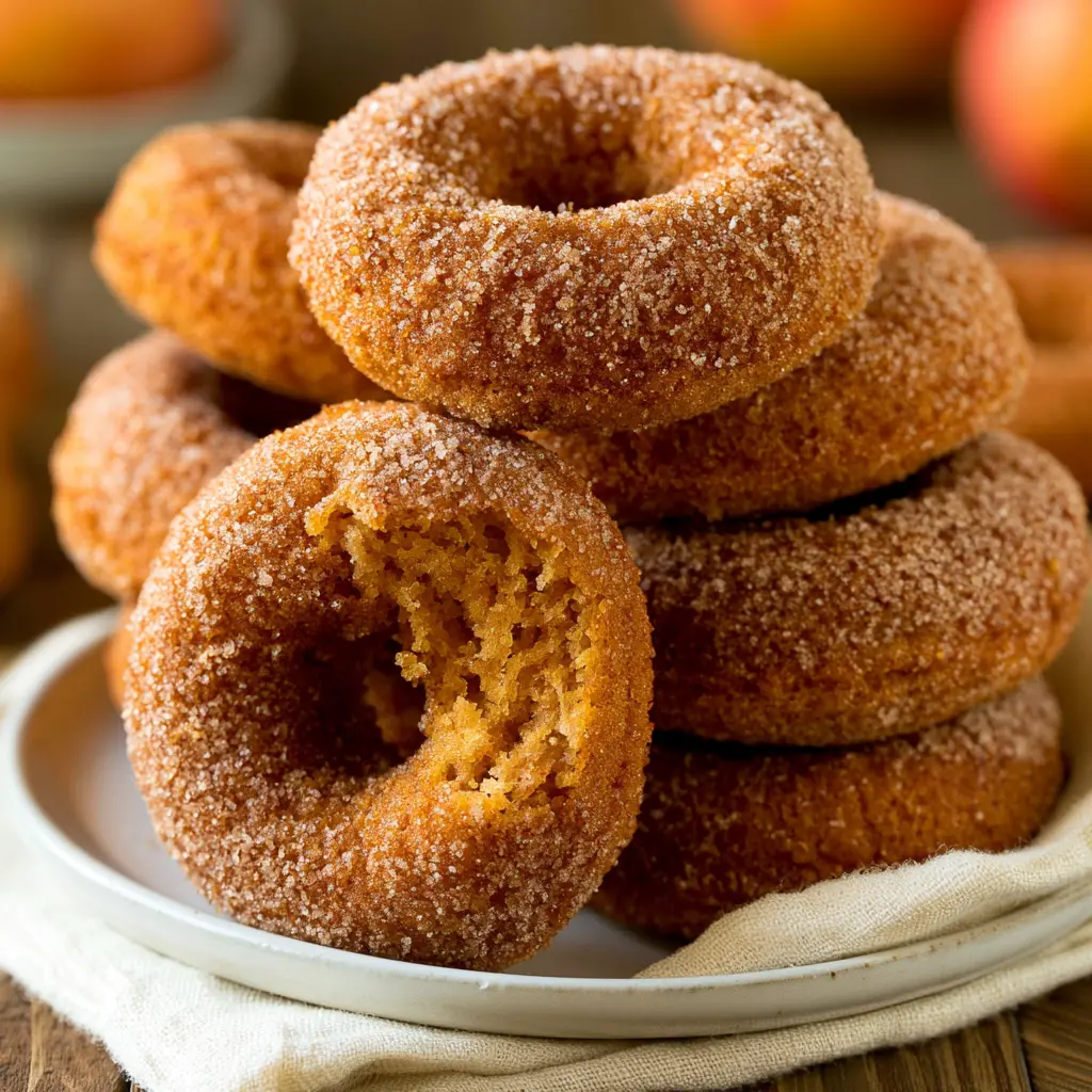 baked apple cider donuts - final presentation