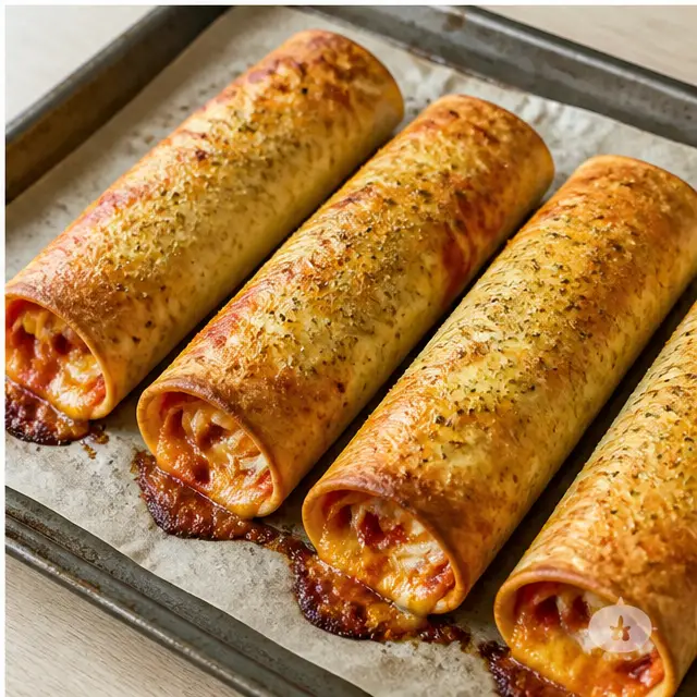Step 4: Bake at 350F until golden and crisp with melted cheese