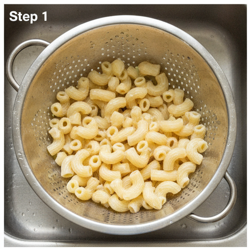 buffalo chicken pasta salad - step 1
