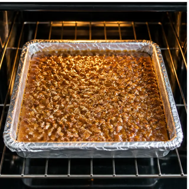 Step 3: Bake at 350F until bubbly and amber