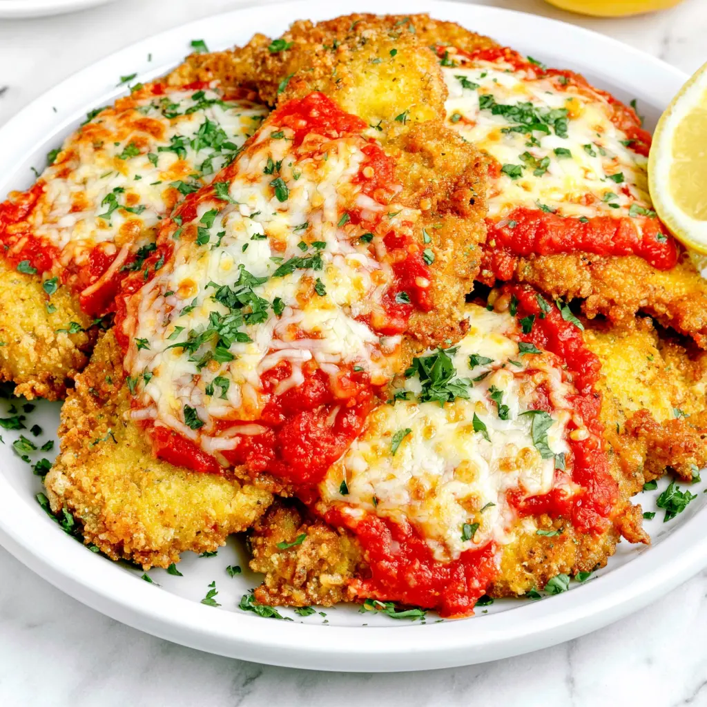 cheesecake factory crusted chicken romano - final presentation