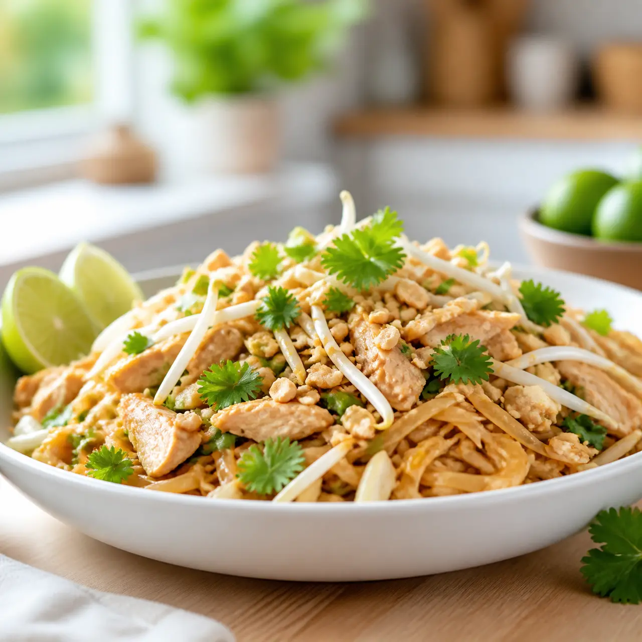 chicken pad thai - final presentation