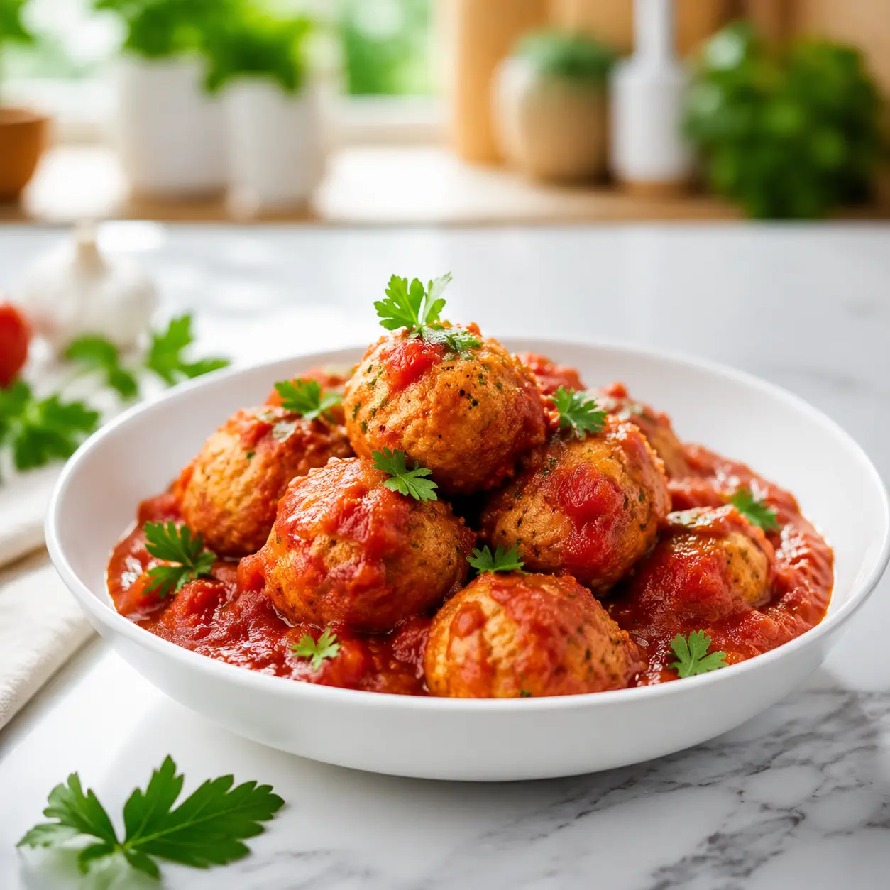 chickpea meatballs - final presentation