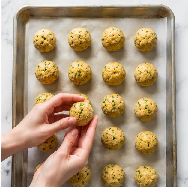 Step 2: Shape the mixture into smooth balls