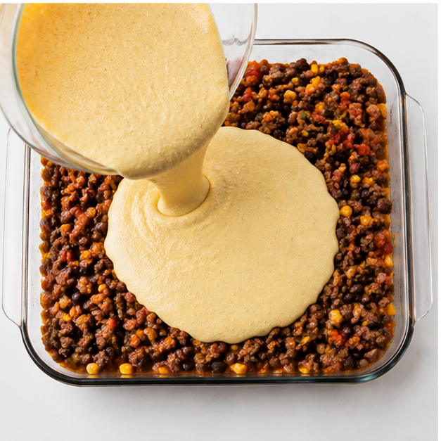 cowboy cornbread casserole - step 3