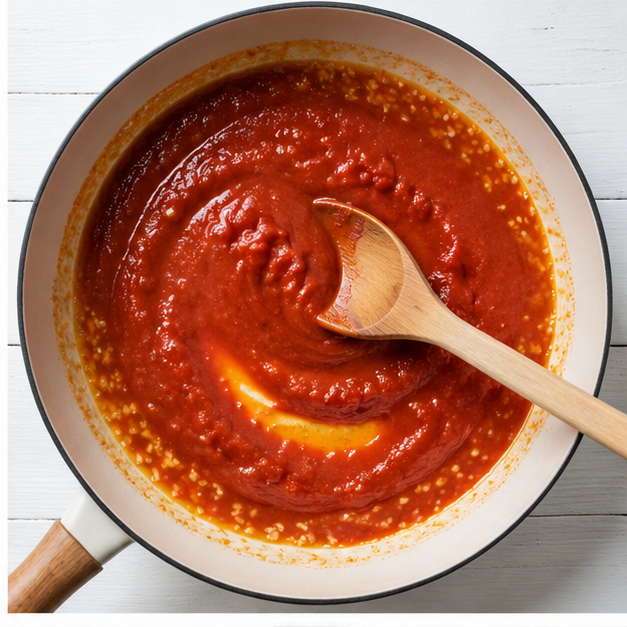 creamy tomato pasta - step 2
