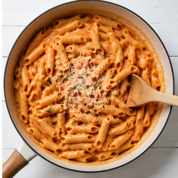 creamy tomato pasta - step 4