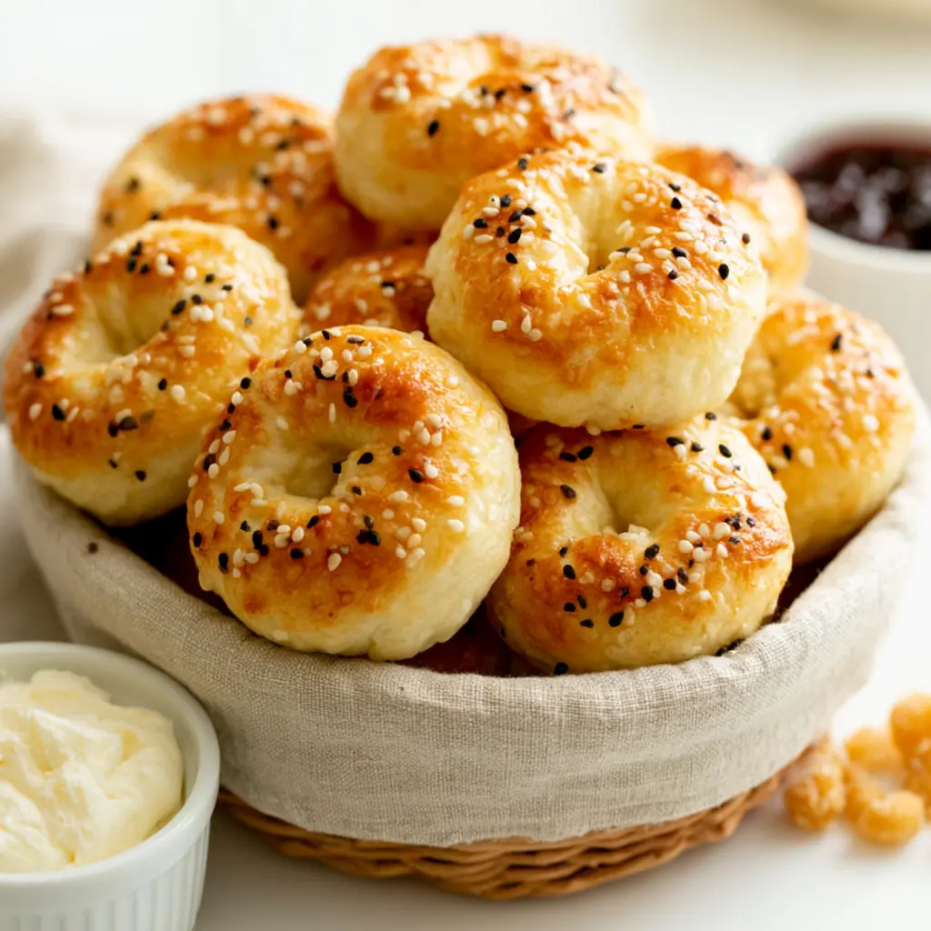 greek yogurt bagel bites - final presentation