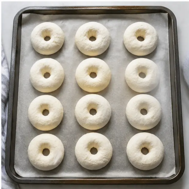 Shape and bake the bagels