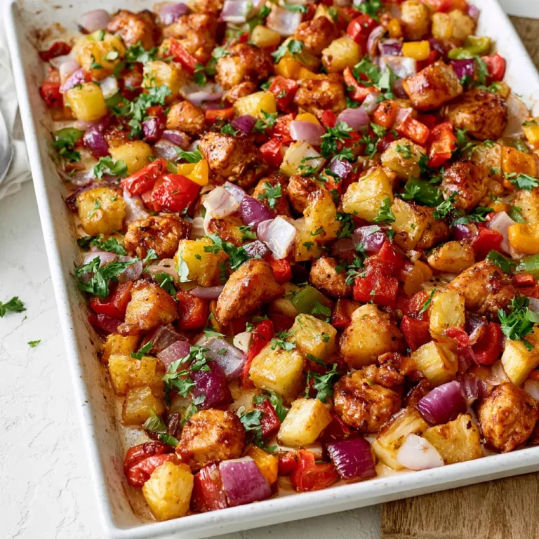 hawaiian chicken sheet pan 406905284